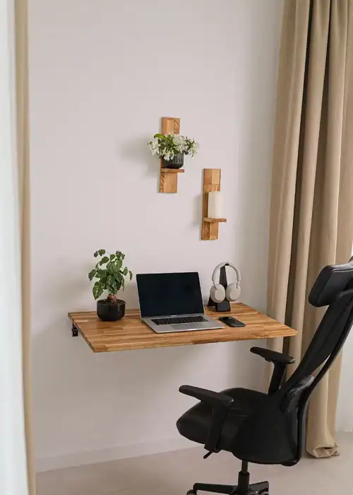 wandtisch klappbar eiche. Wandklapptisch aus Eiche SPACE SAVER eingeklappt platzsparend