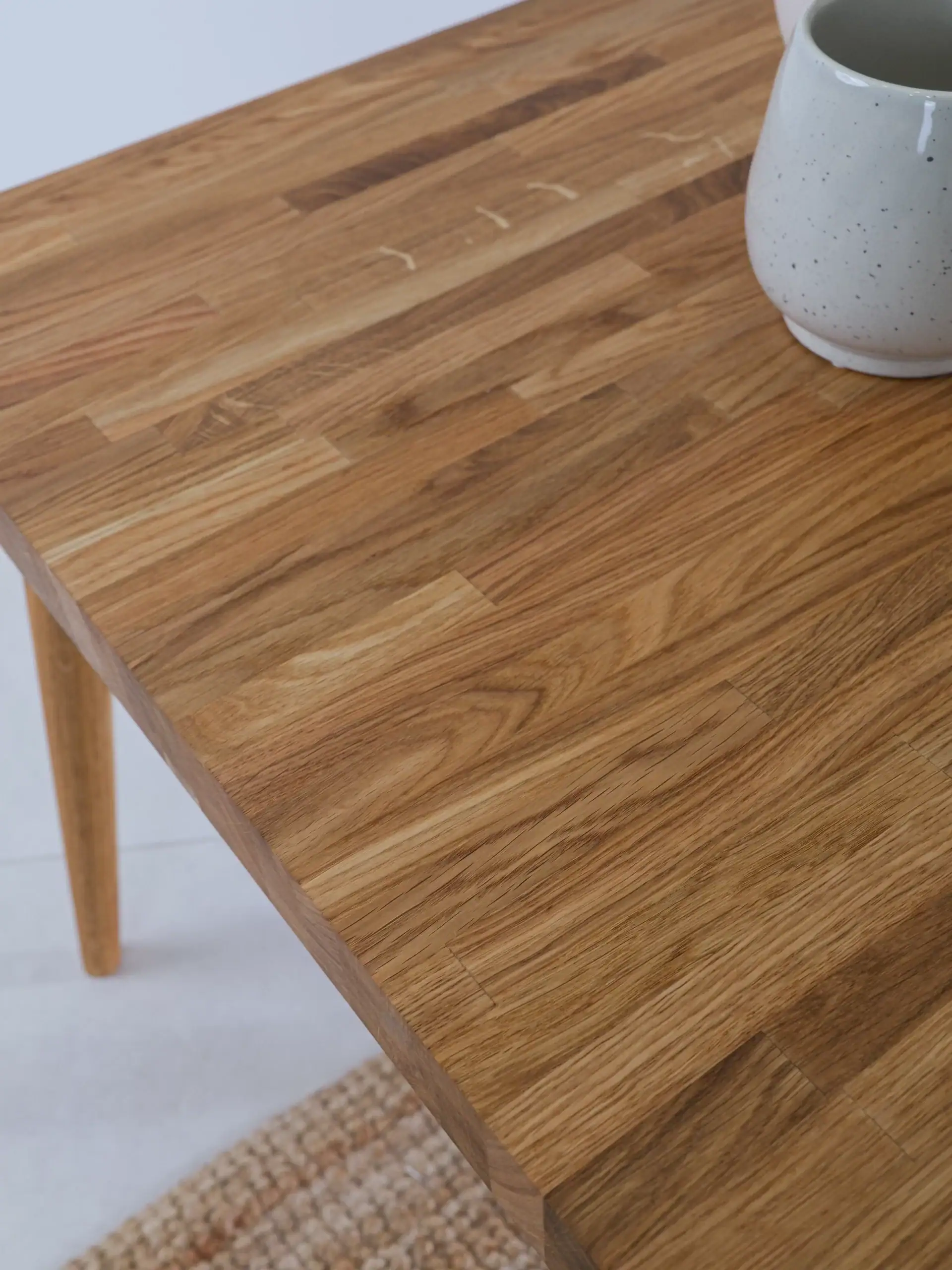 Couchtisch Eiche skandinavisch Holz Nordic Eikbord im Wohnzimmer