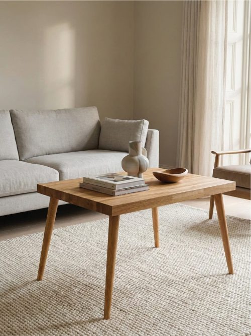 Couchtisch Eiche skandinavisch Holz Nordic Eikbord – Frontansicht