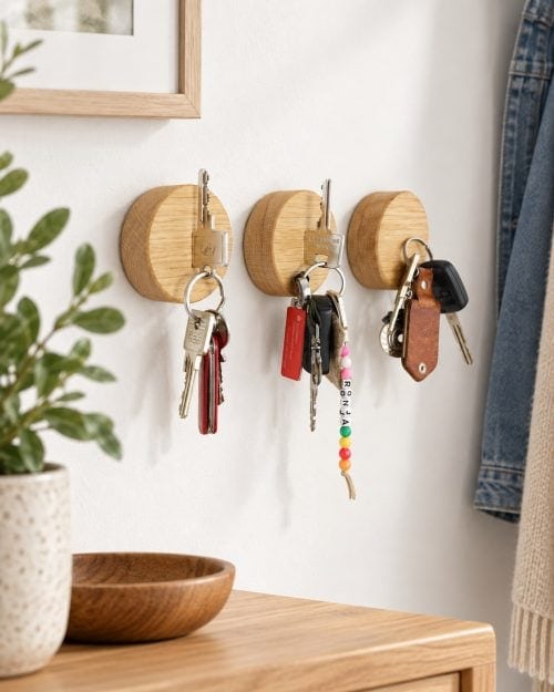Magnethalter SILVANA aus Holz in einer passenden Anwendungssituation