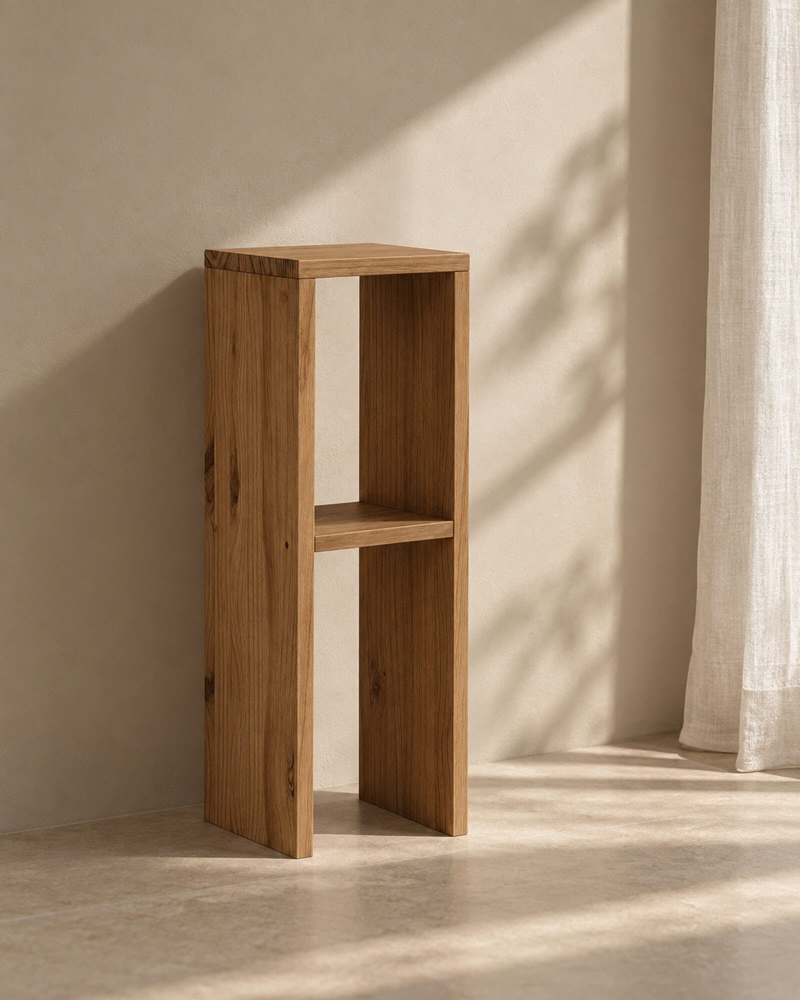 Schmaler Nachttisch Holz – Bild 8