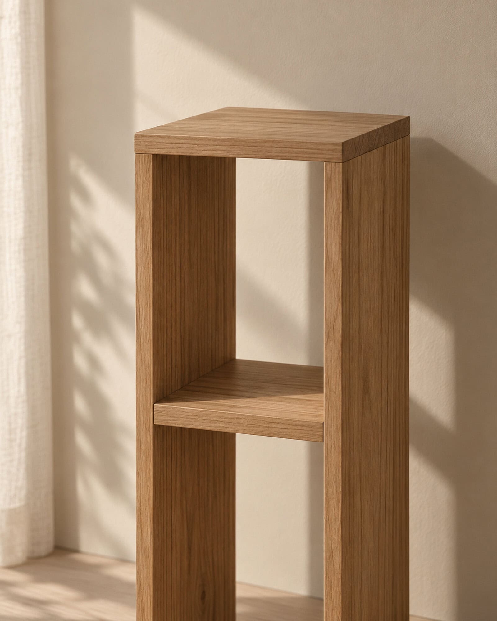 Schmaler Nachttisch Holz – Bild 7