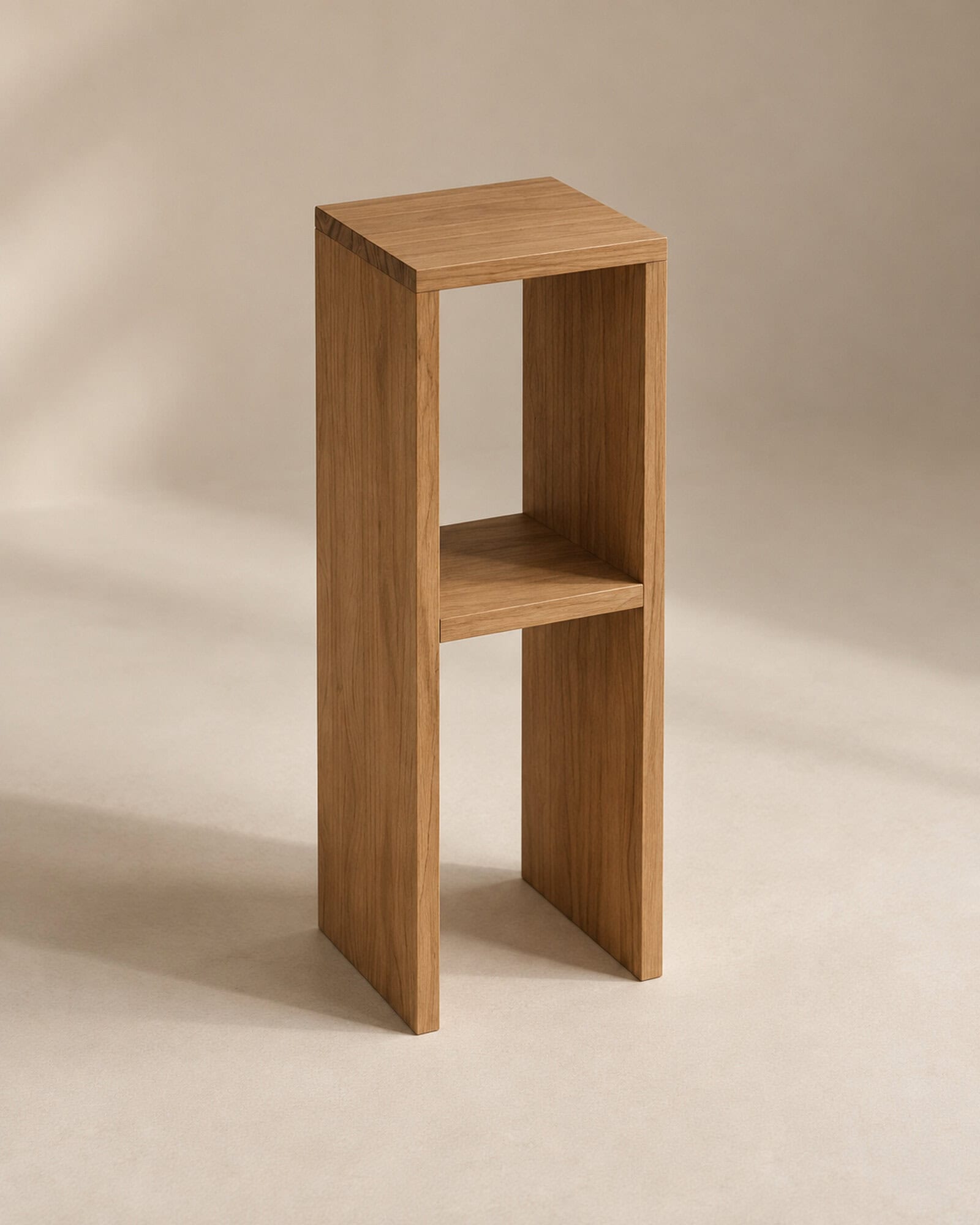 Schmaler Nachttisch Holz – Bild 3