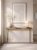 GLAMOUR – Eiche Massivholz Konsole mit Gold-Gestell